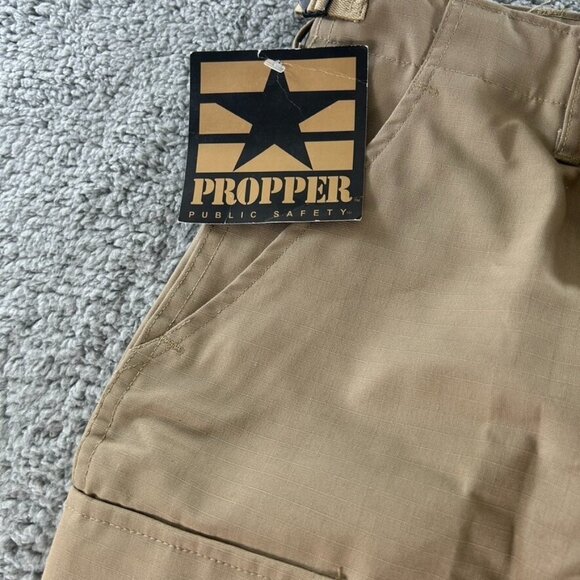 Propper Pant Men's Medium Regular Beige Adjustable Waist, Reinforced Safety P - Picture 2 of 14